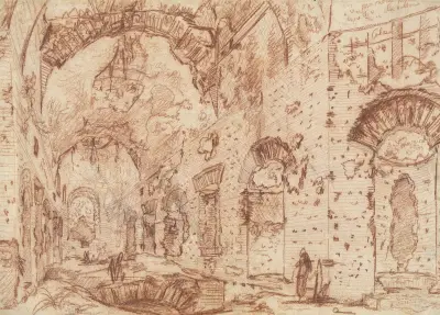 The ‘Canopus’ of the Villa Adriana at Tivoli av Giovanni Battista Piranesi