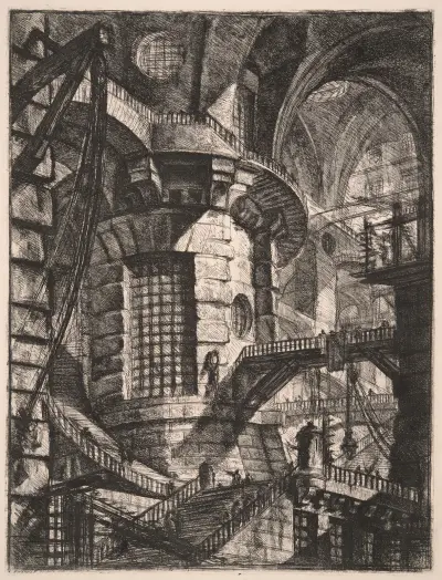 The Round Tower av Giovanni Battista Piranesi