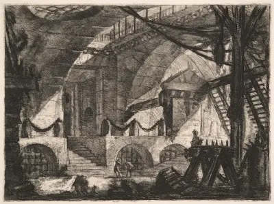 The Sawhorse av Giovanni Battista Piranesi