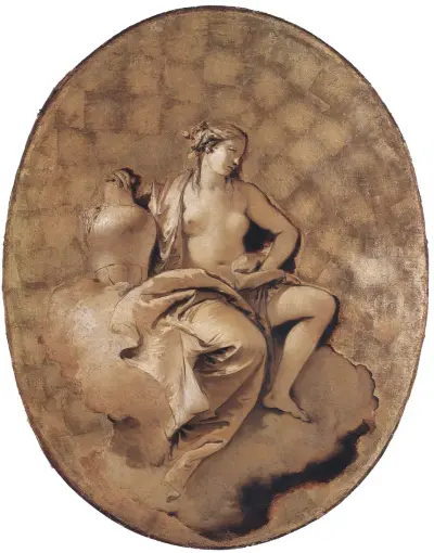 Kvinnlig allegorisk figur av Giovanni Battista Tiepolo