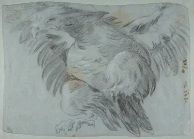 En örn med utbredda vingar av Giovanni Battista Tiepolo