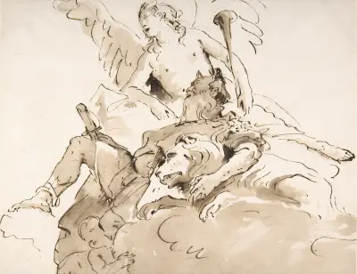 En krigares apoteos av Giovanni Battista Tiepolo