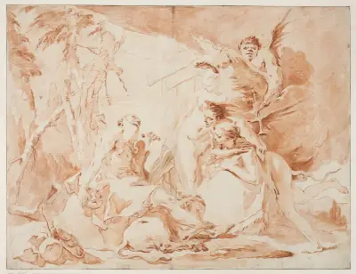 Den helige Hieronymus frestelser av Giovanni Battista Tiepolo