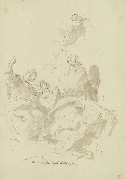 Den helige Josefs död av Giovanni Battista Tiepolo