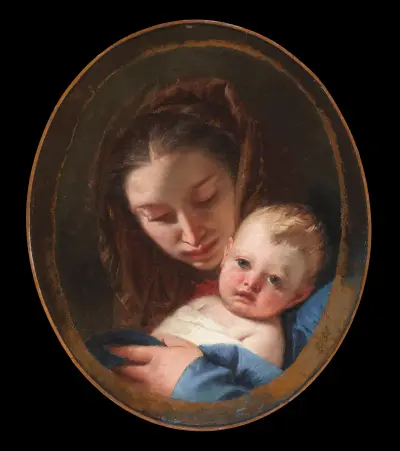 Madonna and Child av Giovanni Battista Tiepolo