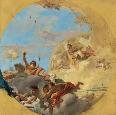 Neptunus och vindarna av Giovanni Battista Tiepolo