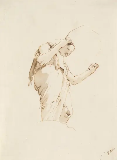 Stående kvinna med ring av Giovanni Battista Tiepolo