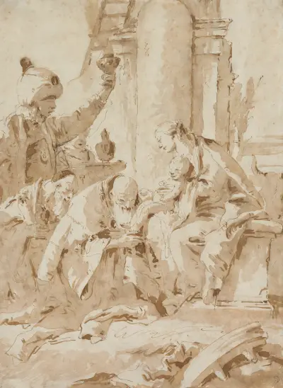 The Adoration of the Magi av Giovanni Battista Tiepolo