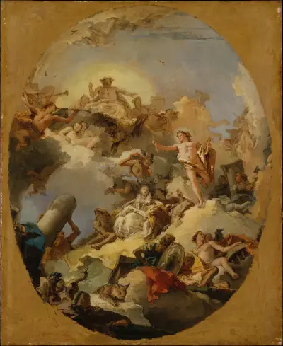 Den spanska monarkins apoteos av Giovanni Battista Tiepolo