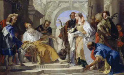 The Patron Saints of the Crotta Family av Giovanni Battista Tiepolo