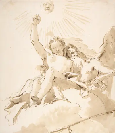 Zeit und Wahrheit, 1696 – Nr. 2 von Giovanni Battista Tiepolo