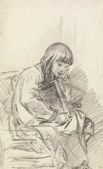 Ett sittande barn av Benjamin West