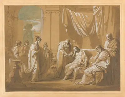 Antiochus och Stratonice av Benjamin West