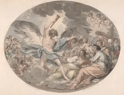 Apollo and the Muses av Benjamin West