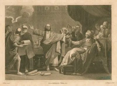 Belsazars gottloses Gastmahl von Benjamin West