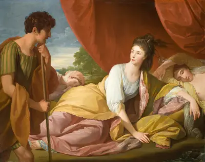 Cymon and Iphigenia av Benjamin West