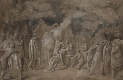 Iphigenias död av Benjamin West