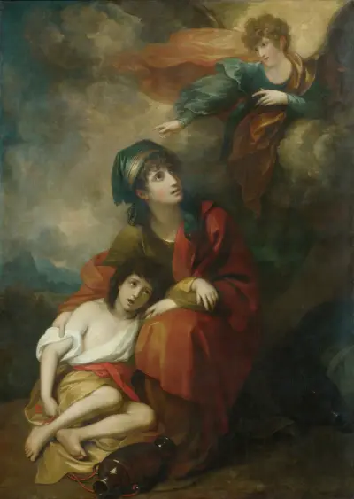 Hagar and Ishmael av Benjamin West