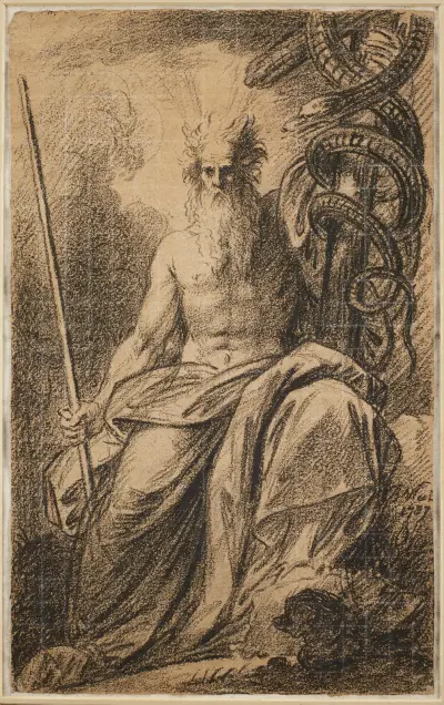 Mose och kopparormen av Benjamin West
