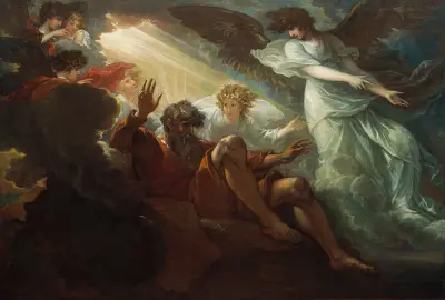 Mose visas det förlovade landet av Benjamin West