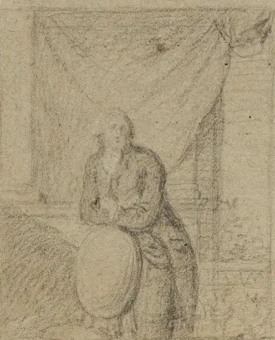 Porträt eines vor einem Fenster stehenden Mannes von Benjamin West