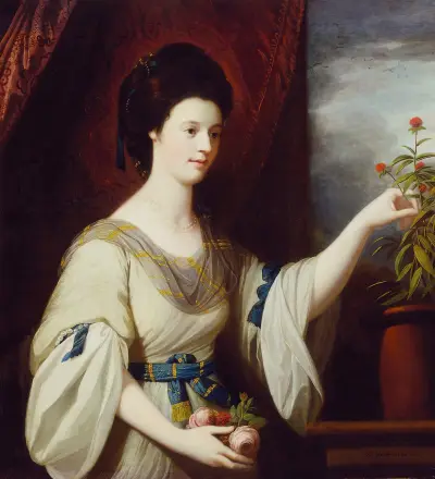 Portrait of Diana Mary Barker av Benjamin West