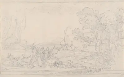 Rinaldo räddas från Armida av Benjamin West