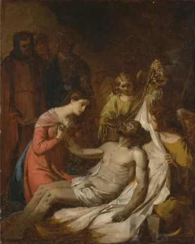Studie der Totenklage um Christus von Benjamin West