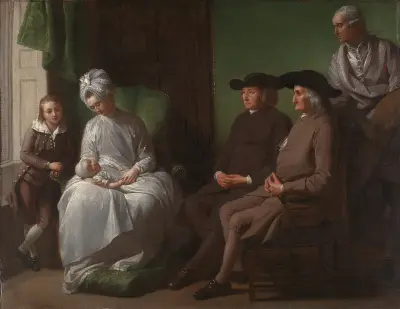 Der Künstler und seine Familie von Benjamin West