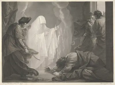The Witch of En-Dor av Benjamin West