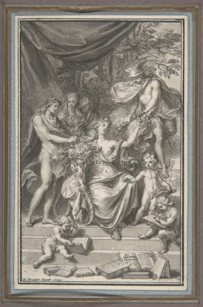 Design for a Frontispiece av Bernard Picart