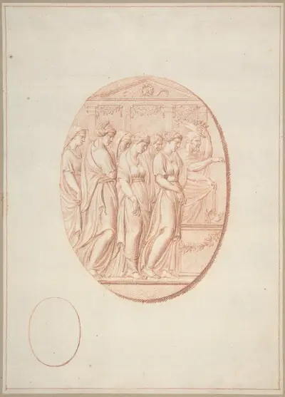 Figures before an Altar av Bernard Picart