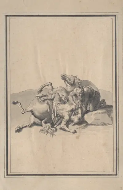 Vignette from the Battle of Milvian – nr 2 av Bernard Picart