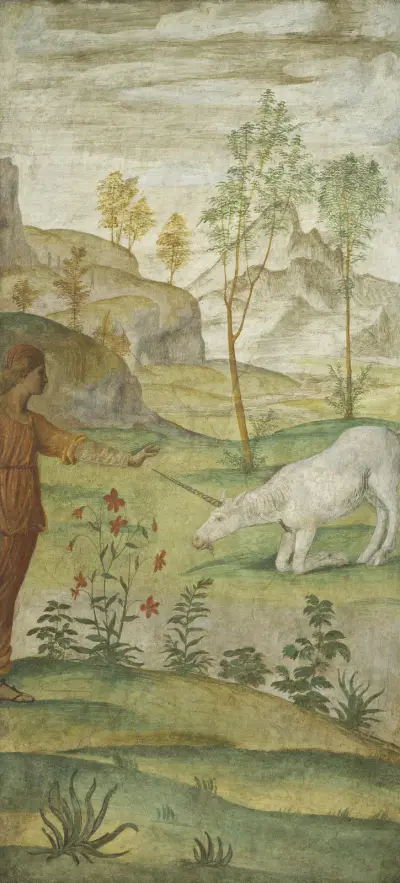 Procris and the Unicorn av Bernardino Luini