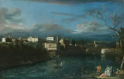 Vaprio d’Adda av Bernardo Bellotto
