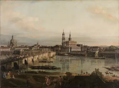View of Dresden av Bernardo Bellotto