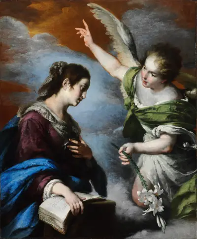 The Annunciation av Bernardo Strozzi