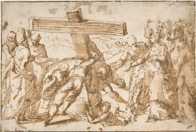 The Discovery of the True Cross av Bernardo Strozzi