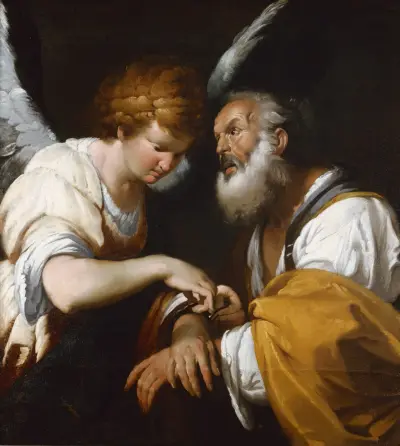 The Release Of St Peter av Bernardo Strozzi