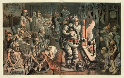 A moment of anxiety – who is going to get left av Bernhard Gillam