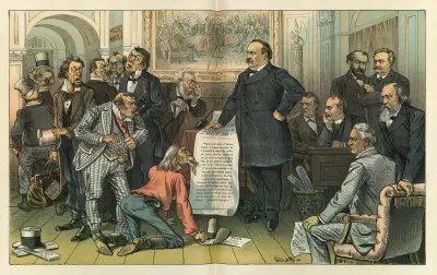 A new declaration of independence in the year 1885, Bernhard Gillam