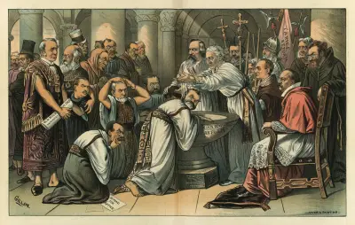 Compulsory baptism av Bernhard Gillam