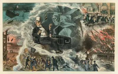 Gambling with death, Bernhard Gillam