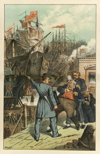 ‘Ship-building for repairs’ av Bernhard Gillam
