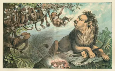 Why they dislike him — he will not prove himself a cat’s-paw in the enterprise av Bernhard Gillam