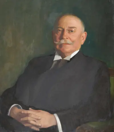 Porträtt av bankdirektör Salin, Sundsvall av Bernhard Österman