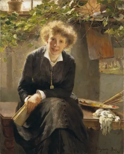 The Artist Jeanna Bauck av Bertha Wegmann