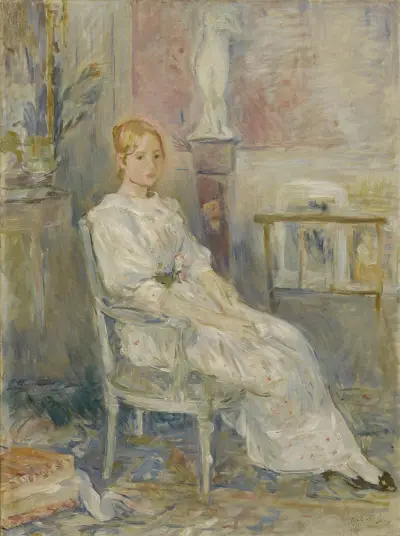 Alice Gamby dans le salon av Berthe Morisot