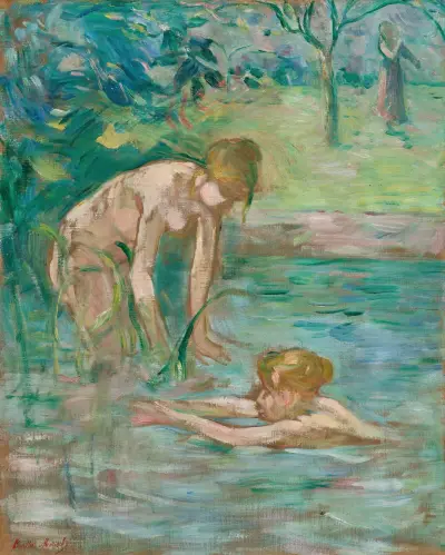 Baigneuses av Berthe Morisot