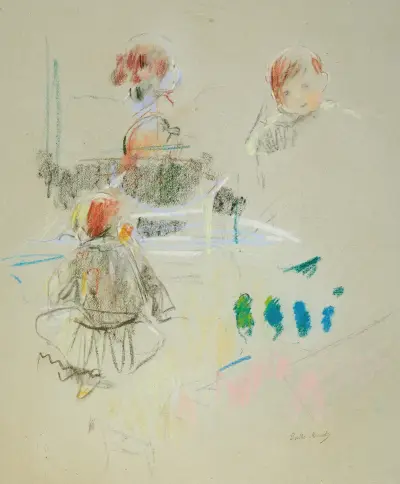 Etude d’enfant av Berthe Morisot